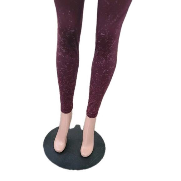 Lululemon Speed‎ Wunder Mid-Rise Tight 28" Speckle Shine Women's 12 Garnet Red - Picture 3 of 14